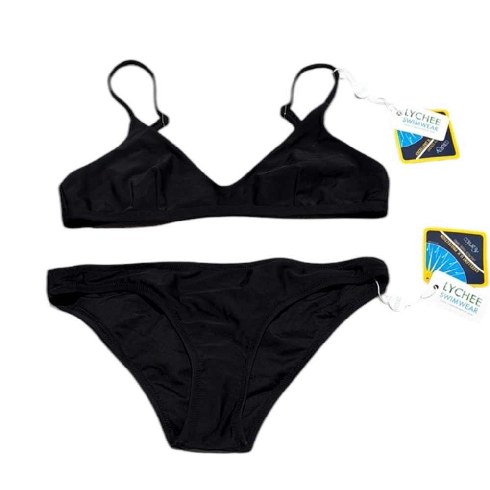 Lychee Swimwear Black Bikini Set